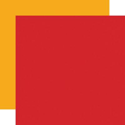 Echo Park Birthday Salutations Cardstock - Red/Yellow